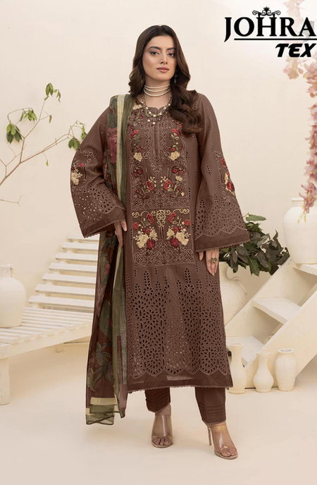Johra Tex 179 H And I Cambric Cotton Pakistani Salwar Kameez Suppliers In India